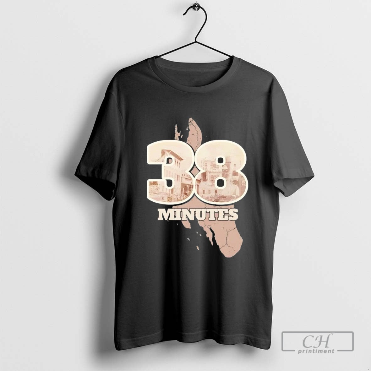 38 Minutes Shortest War Shirt Vintage Look