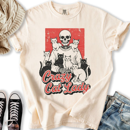 Crazy Cat Lady T TShirt Elegant Gift