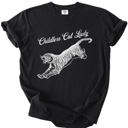 Childless Cat Lady Tiger T TShirt Elegant Outfit