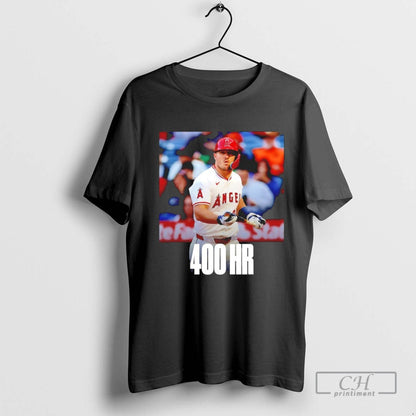 400 Career Home Runs Mike Trout Los Angeles Angels TShirt Designer