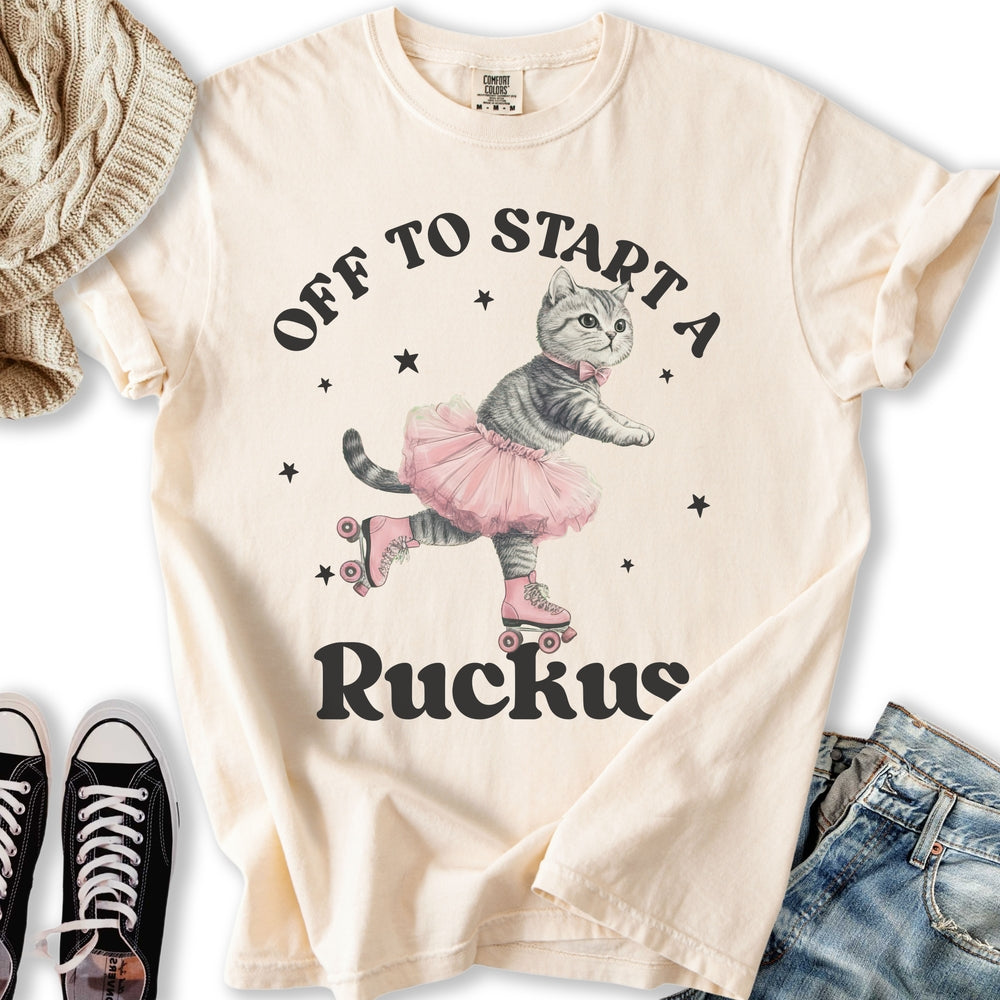 Ruckus Cat T Hoodie Elegant Art