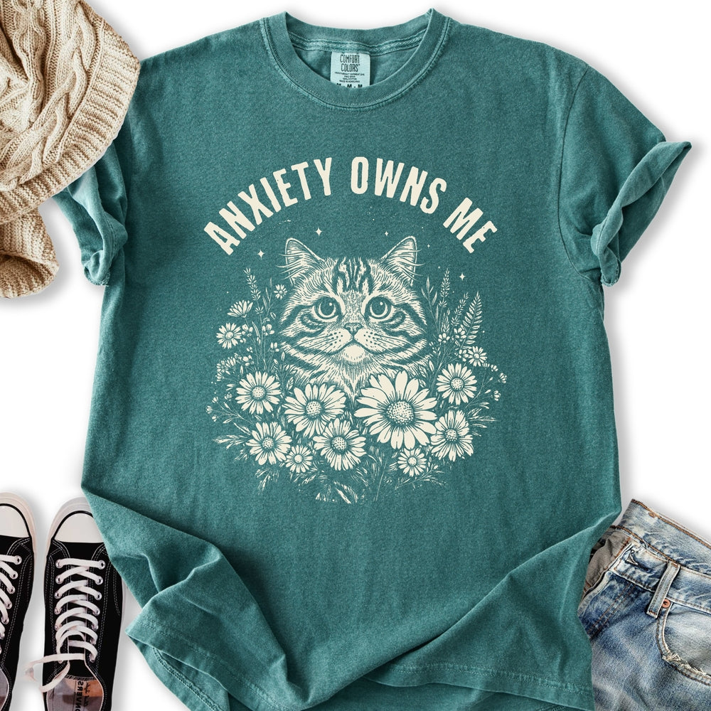Anxiety Cat T TShirt Unique Style