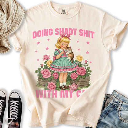 Doing Shady Shit T Hoodie Elegant Look