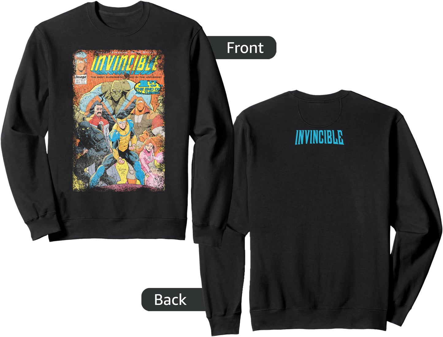 Invincible Distressed Cover - Homage Sweatshirt