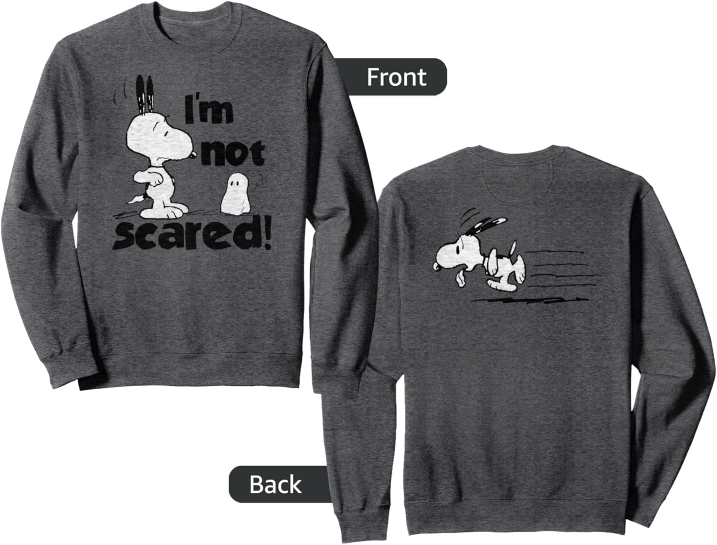 Peanuts Halloween Snoopy I'm Not Scared Sweatshirt