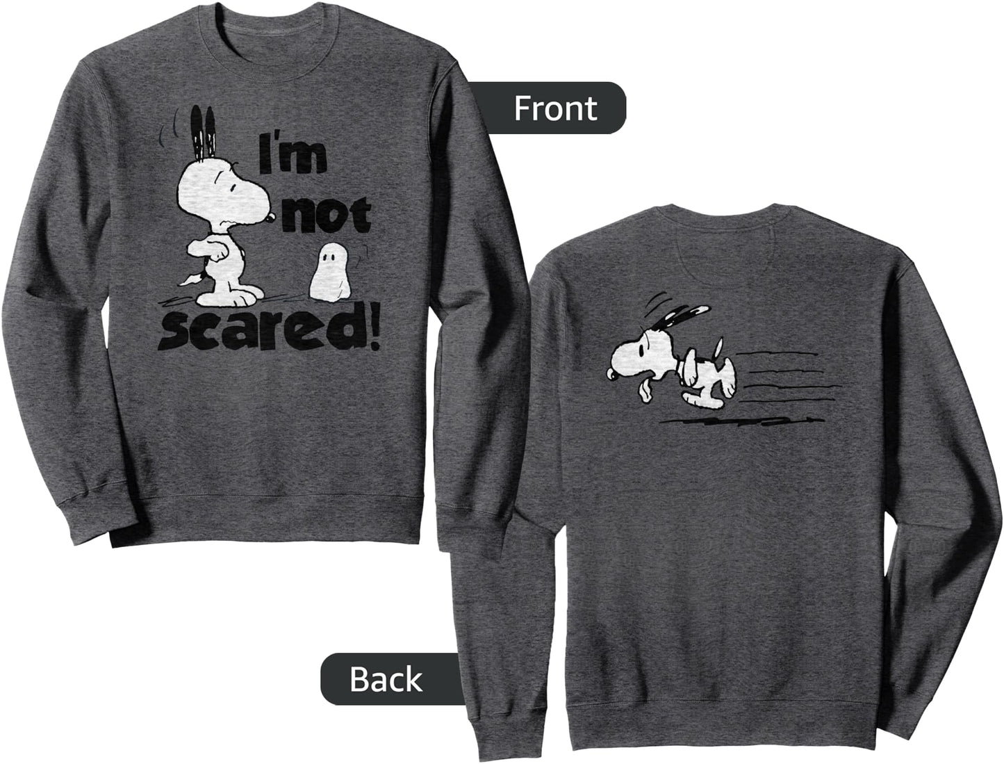 Peanuts Halloween Snoopy I'm Not Scared Sweatshirt