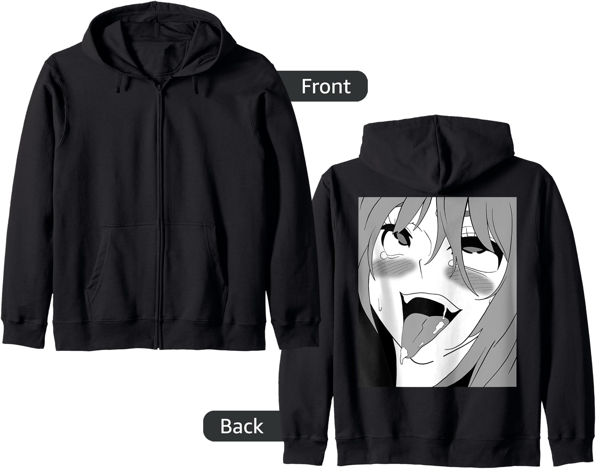 Ahegao - Lewd Kawaii Anime Girl Hoodie