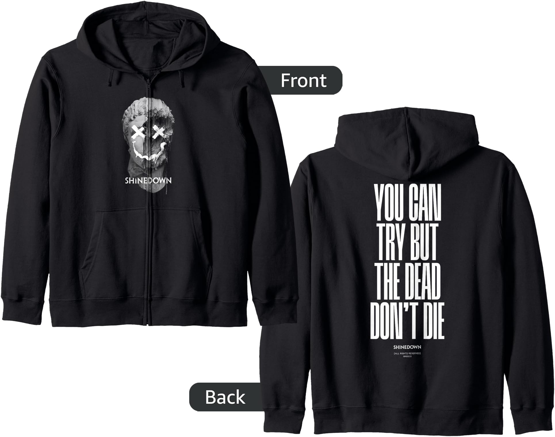 Shinedown X'ed Eyes Zip Hoodie