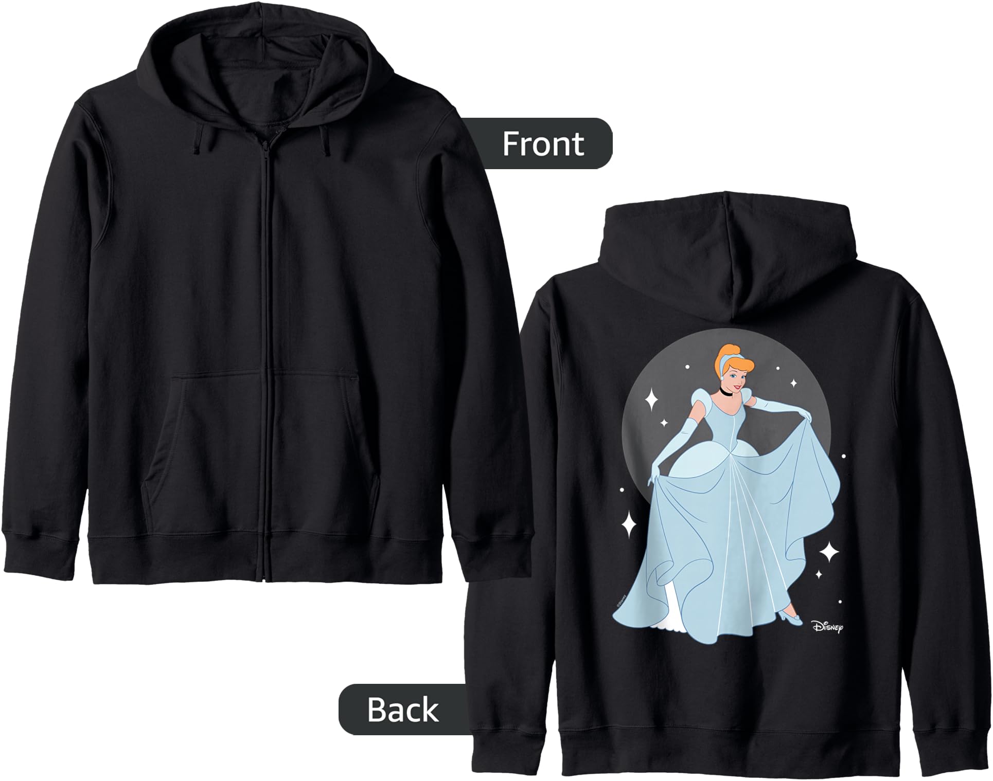 Disney Princess - Cinderella Sparkles Curtesy Zip Hoodie