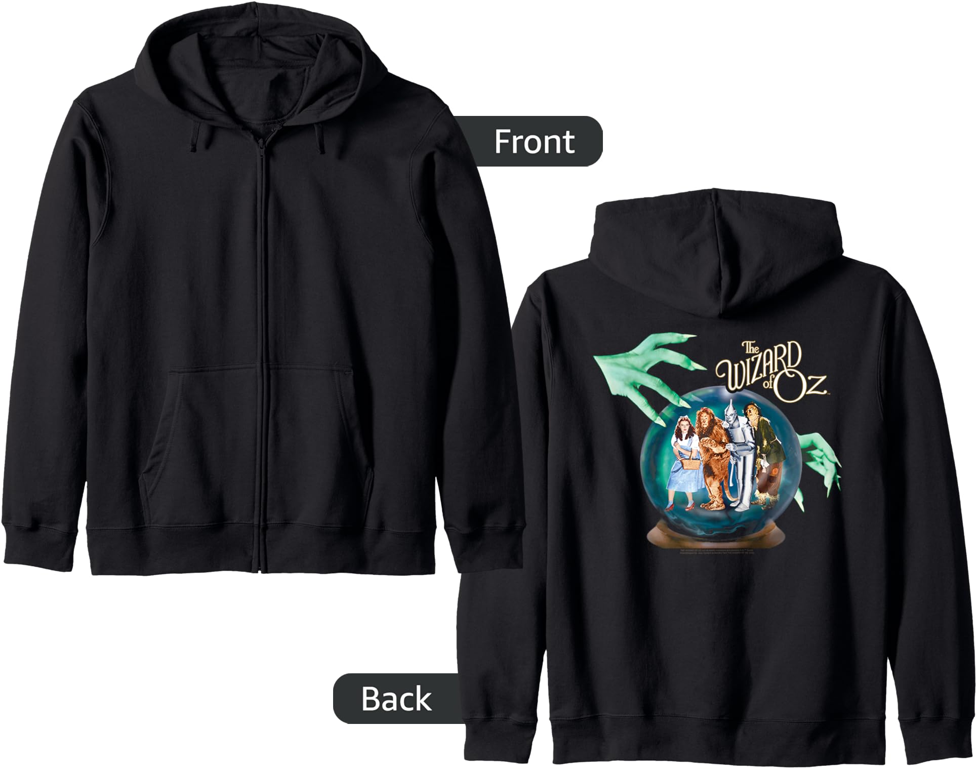 Wizard of Oz Crystal Ball Zip Hoodie