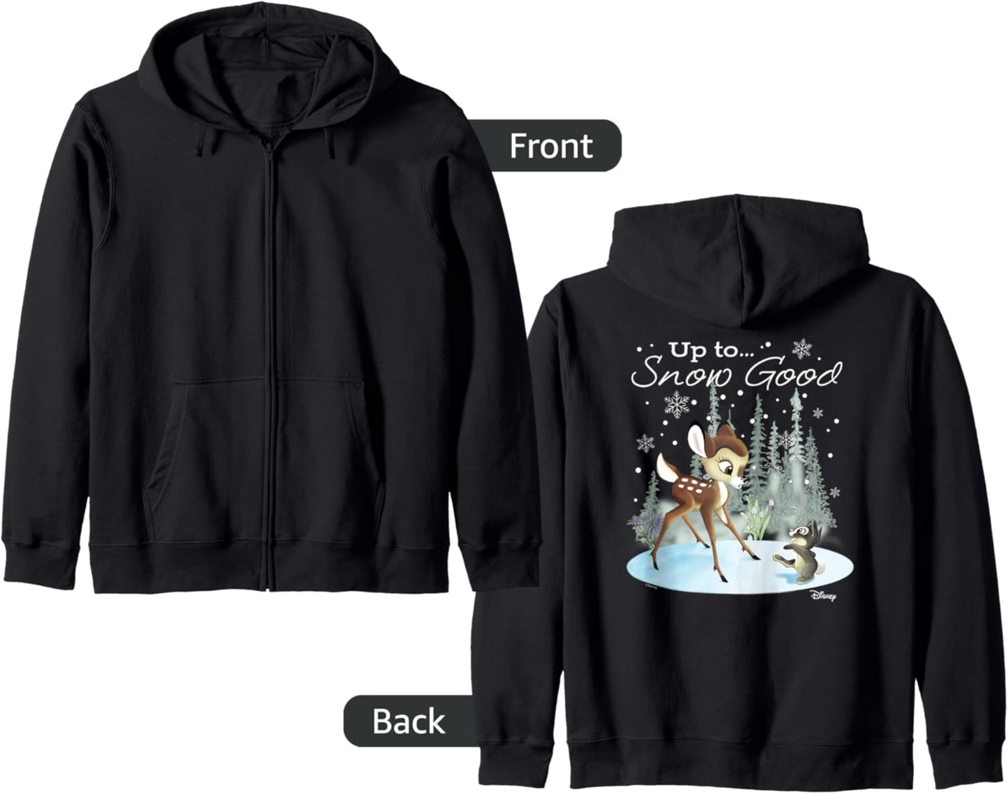 Bambi - Up To Snow Good Zip Hoodie