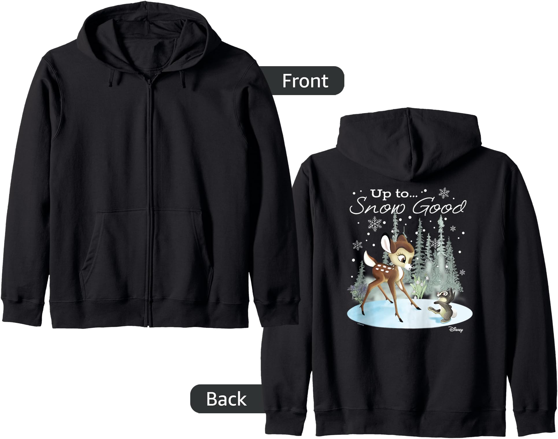 Bambi - Up To Snow Good Zip Hoodie