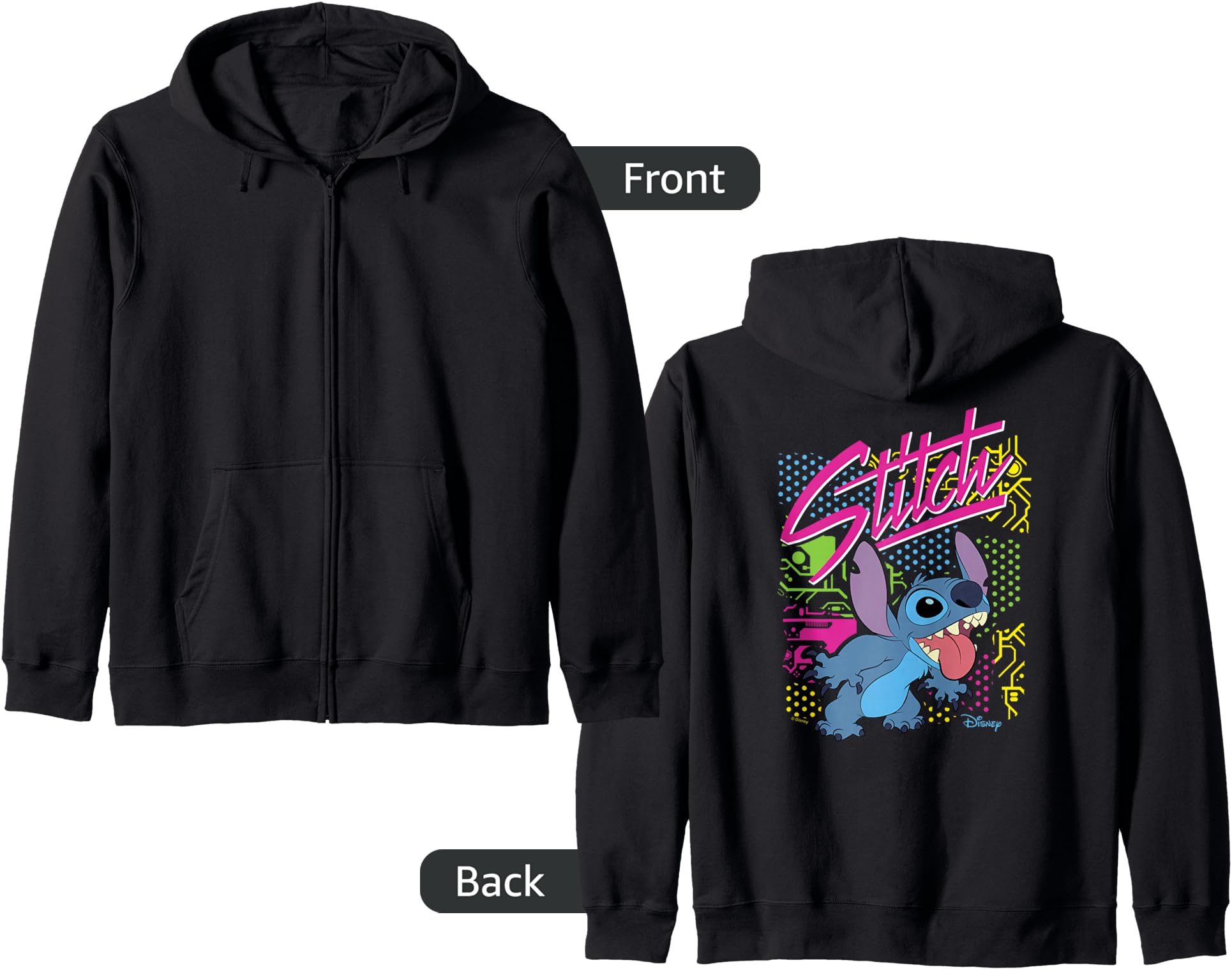 Lilo And Stitch - Retro Stitch Zip Hoodie