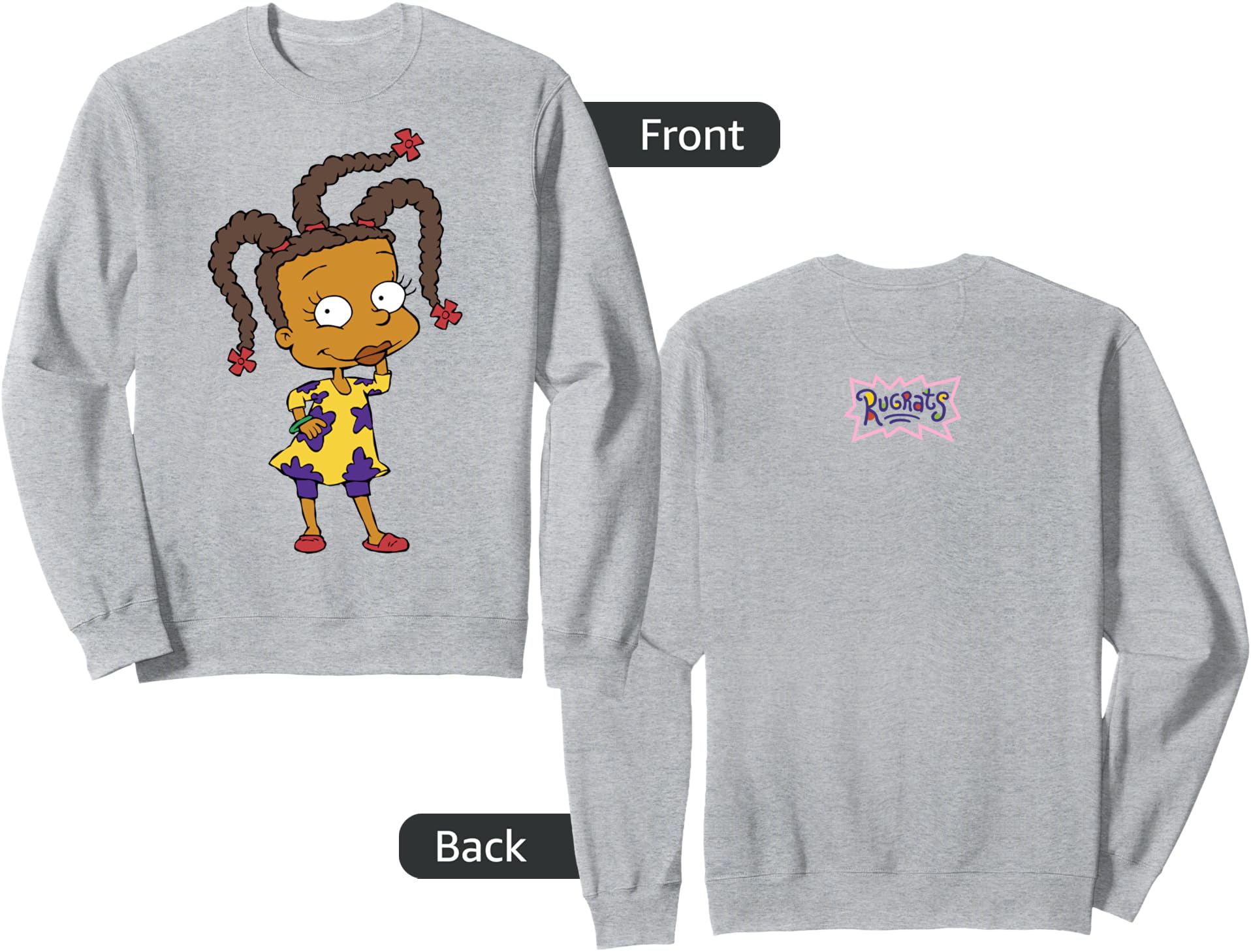 Rugrats Big Susie Pink Logo Front & Back Sweatshirt