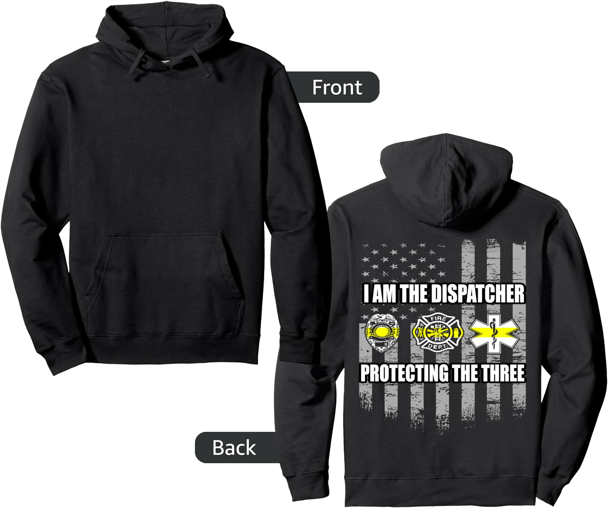911 Dispatcher Hoodie - Protecting The Three