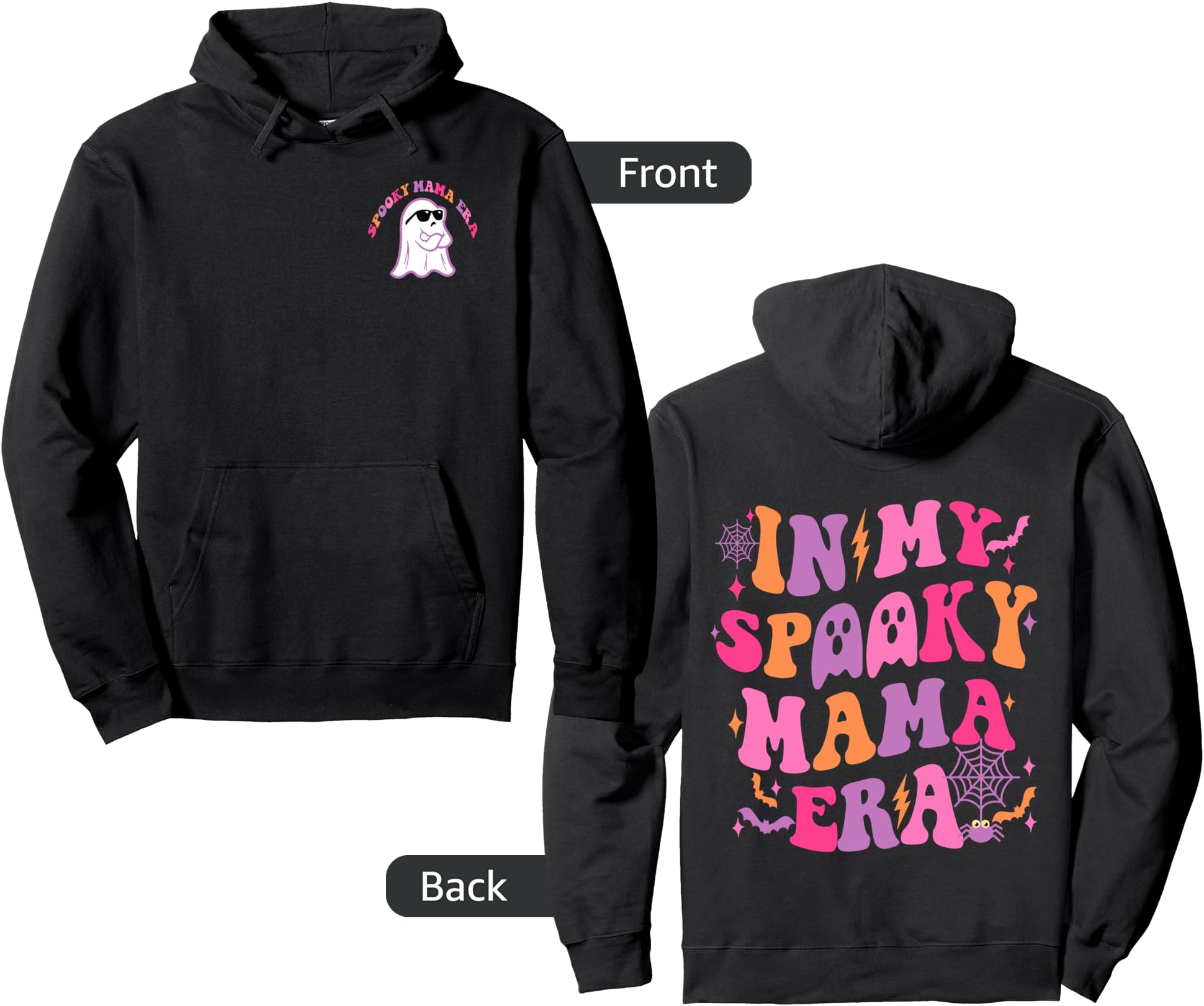 In My Spooky Mama Era, Halloween Spooky Mom (2 Side) Pullover Hoodie