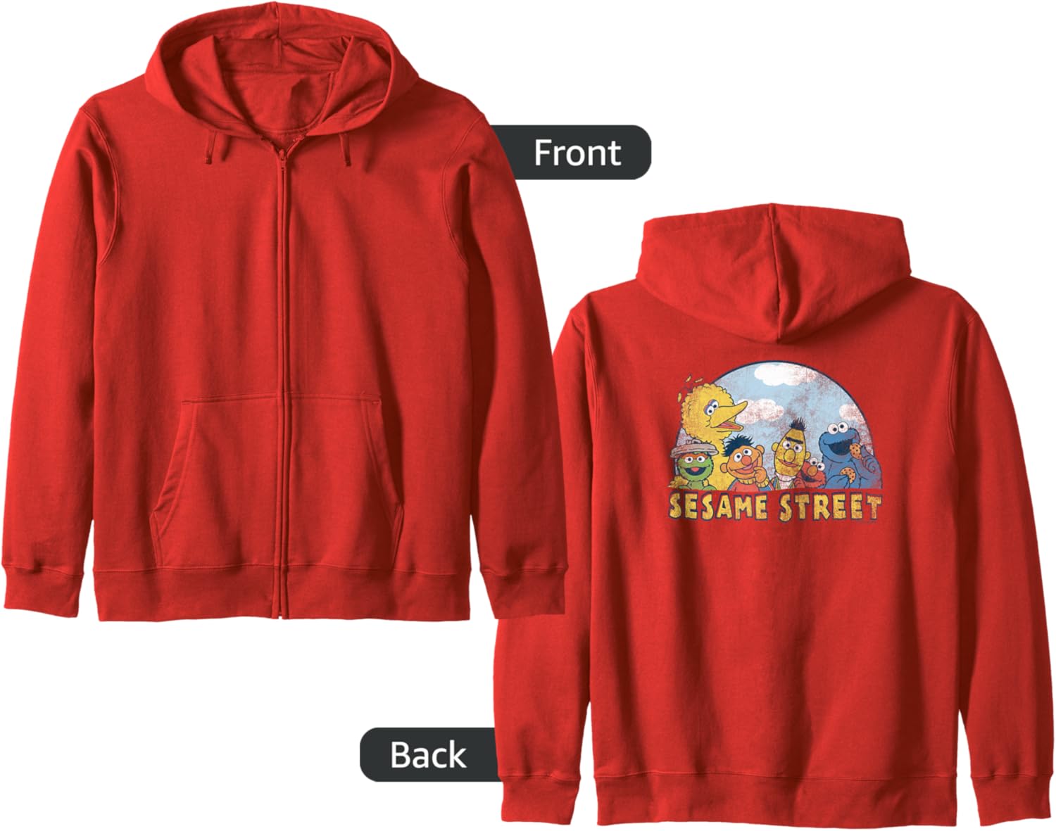 Sesame Street Sesame Group Zip Hoodie