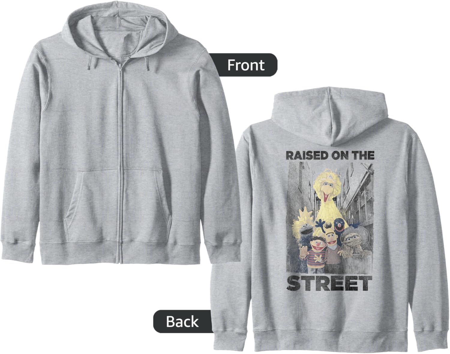 Sesame Street Raised On The Streets Zip Hoodie