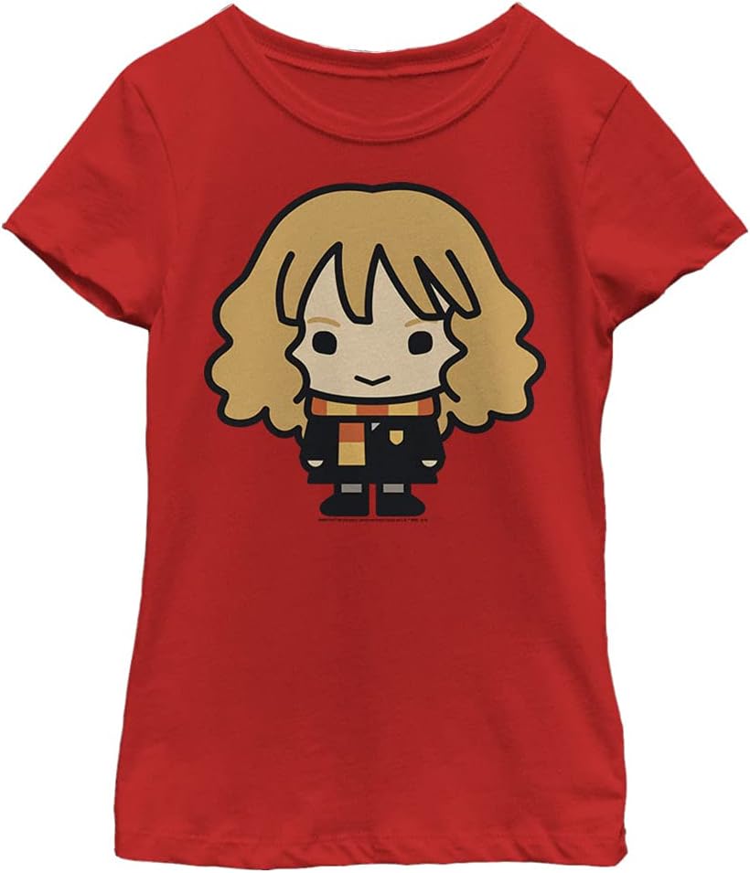 Harry Potter Kids Chibi Hermione Girl's Solid Crew Tee