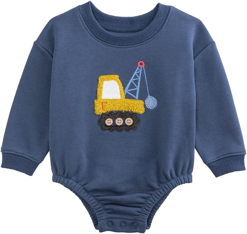 Mud Pie Kids Construction Sweatshirt Bubble