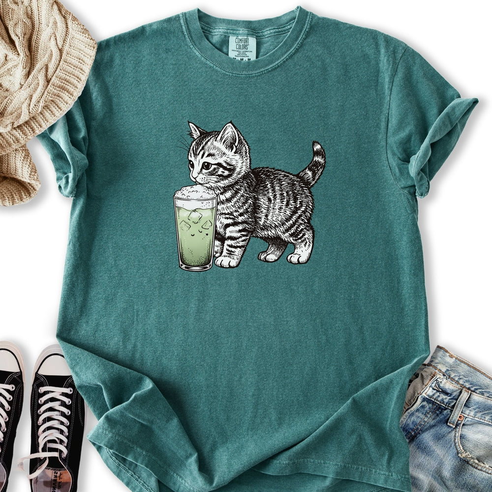 Kitten Matcha T Long Sleeve Unique Merch