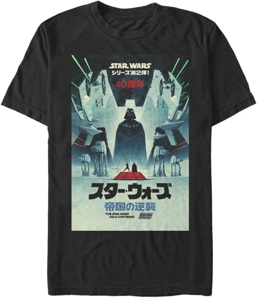 STAR WARS Esb Japanese Poster Men's Tops Short Sleeve Tee Shirt