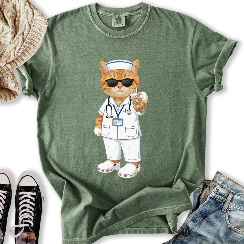 Nurse Cat T TShirt Trendy Look