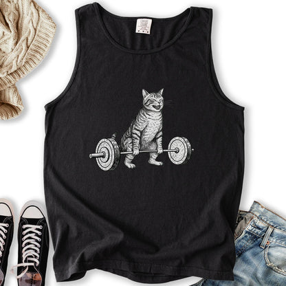 Deadlift Cat Tank Long Sleeve Designer Outfit