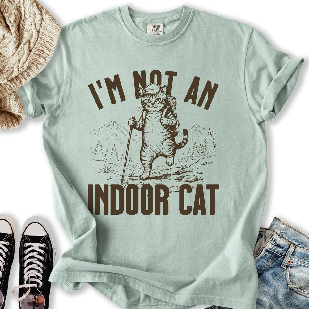 Outdoor Cat T Shirt Retro Style