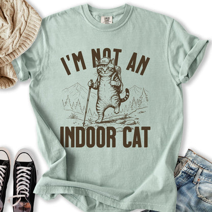 Outdoor Cat T Shirt Retro Style