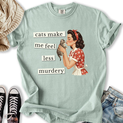 Less Murdery T Sweatshirt Stylish Art