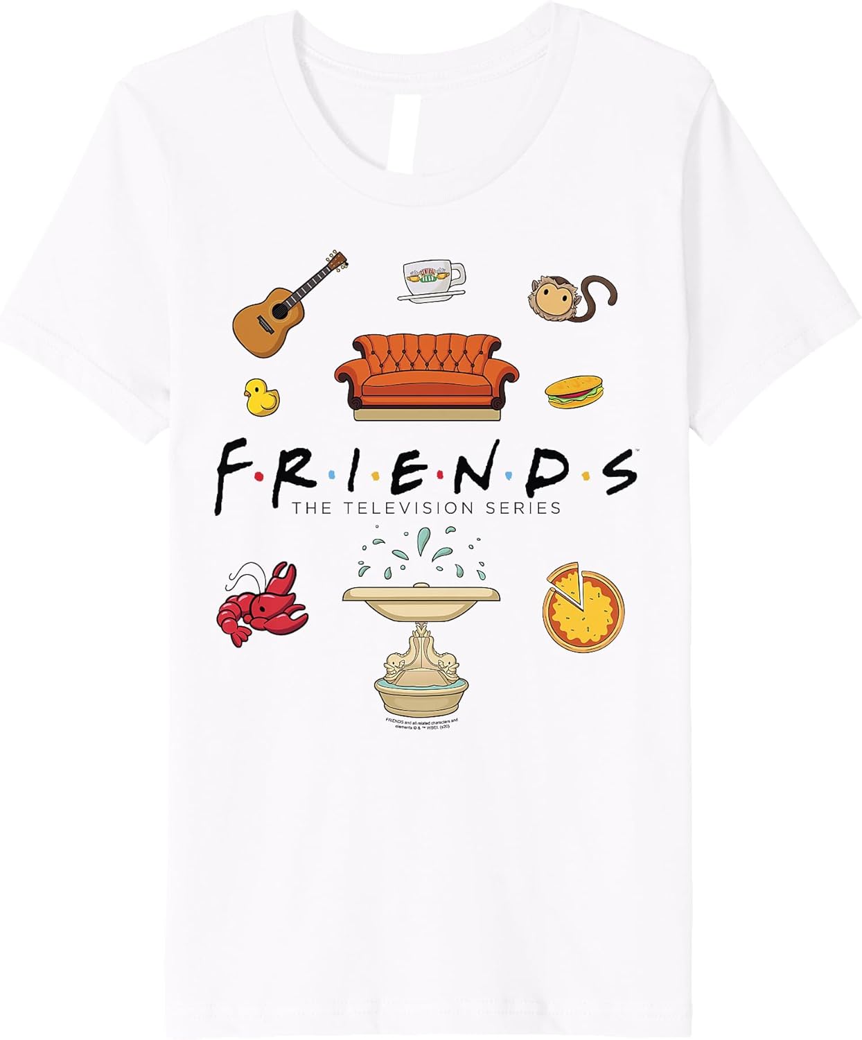 Kids Friends Chibi Icon Jumble Premium T-Shirt