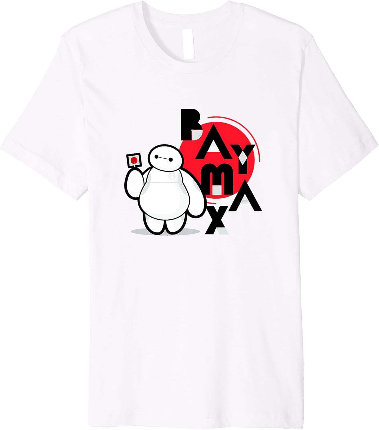 Disney Big Hero 6 Baymax With Lollipop Cute Chibi Shot Premium T-Shirt