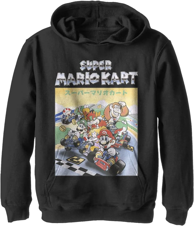 Nintendo Retro Racers Light Youth Pullover Hoodie