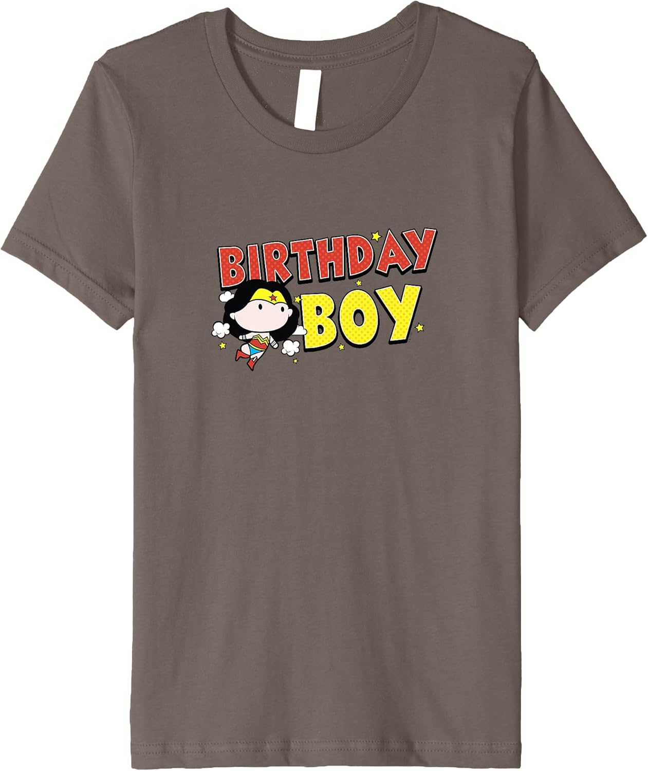 Kids DC Comics Justice League Chibi WW Birthday Boy Youth Premium T-Shirt