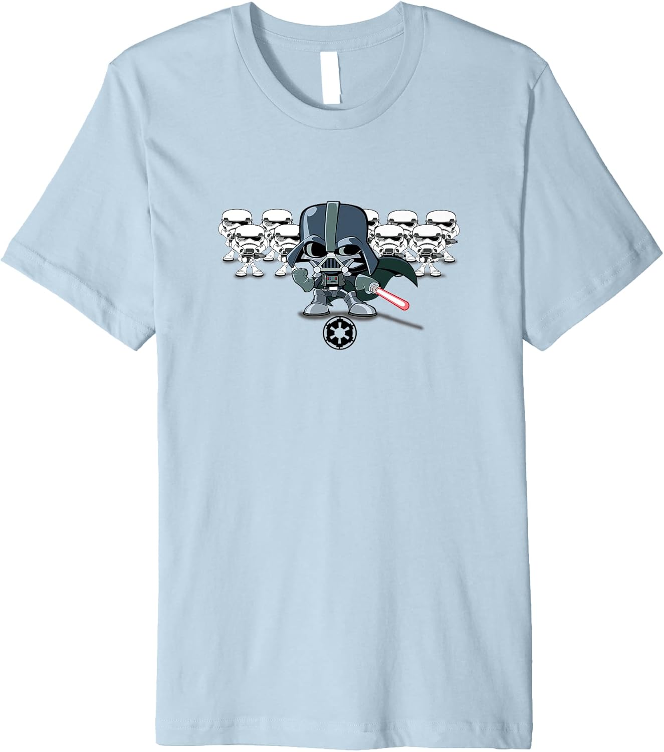 Star Wars Darth Vader Stormtrooper Army Chibi Style Cute V2 Premium T-Shirt