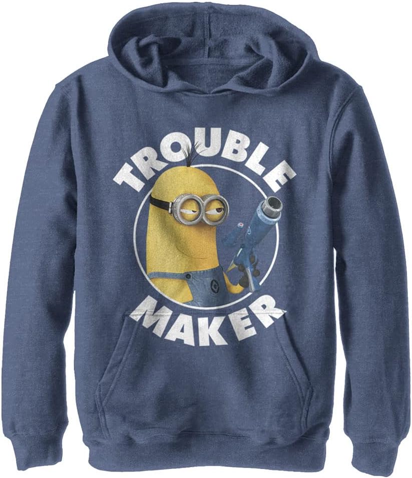 Fifth Sun Kids' Minions Trouble Maker Youth Pullover Hoodie