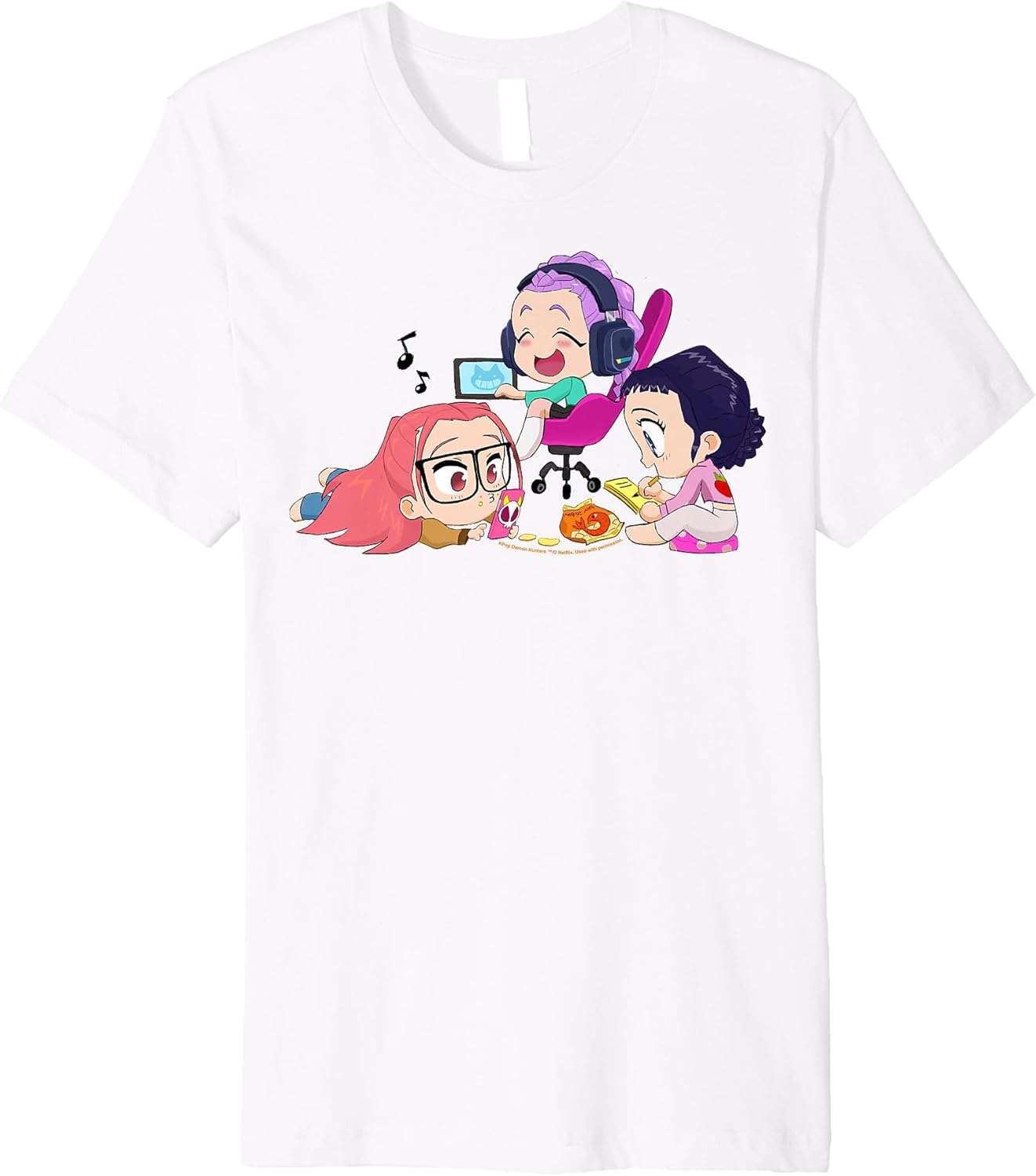 Halloween Chibi Huntrix Chillin' at Home Premium T-Shirt