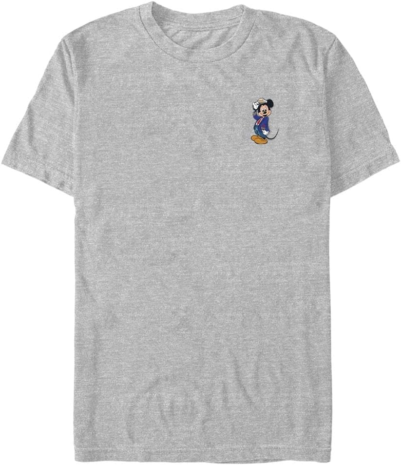 STAR WARS Men's Christmas Mickey Mouse Santa Red Graphic