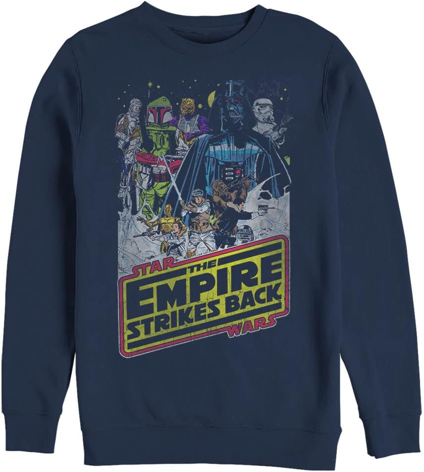 STAR WARS unisex-adult Empires Hoth Mens Pullover Crew Fleece