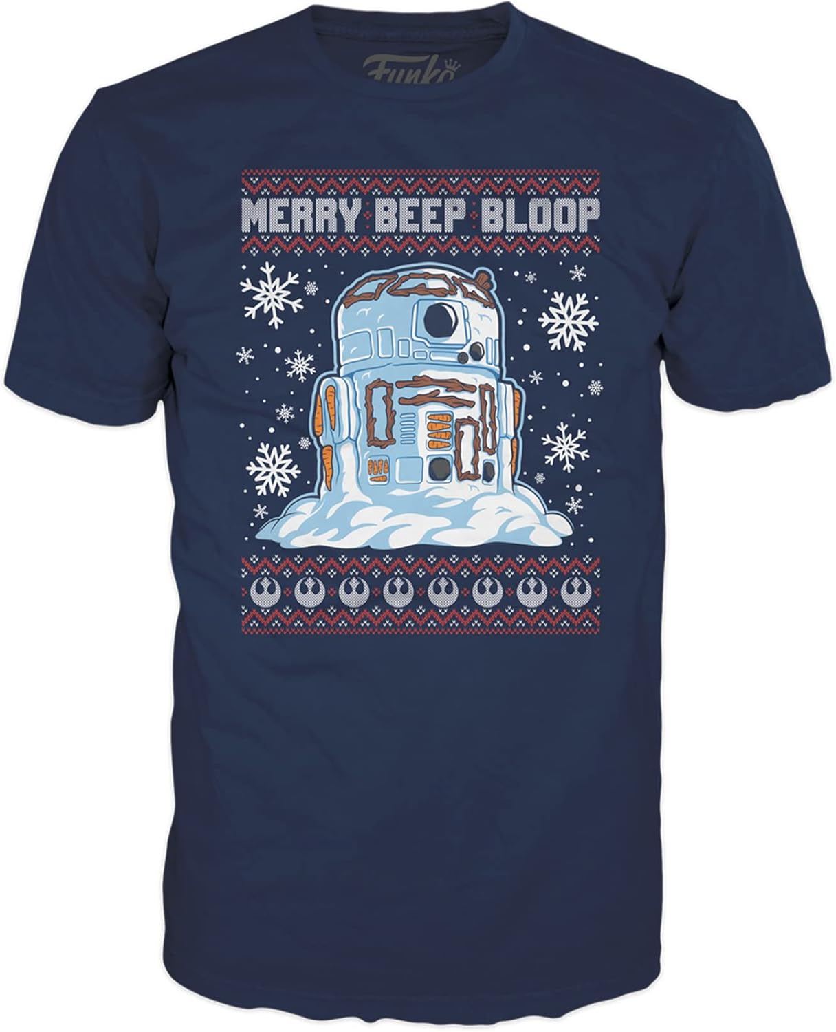Funko Pop Boxed Tee: Star Wars Holiday - R2-D2 Snowman - S - T-Shirt - Clothes - Gift Idea - Short Sleeve Top for Adults Unisex Men and Women - Official Merchandise - Movies Fans