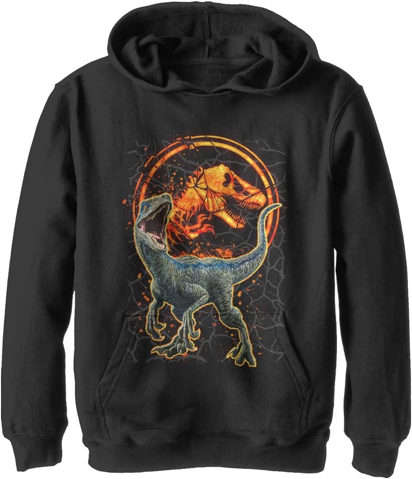 Jurassic Park unisex-child Jurassic World Fallen Kingdom Forged in Fire Youth Pullover Hoodie