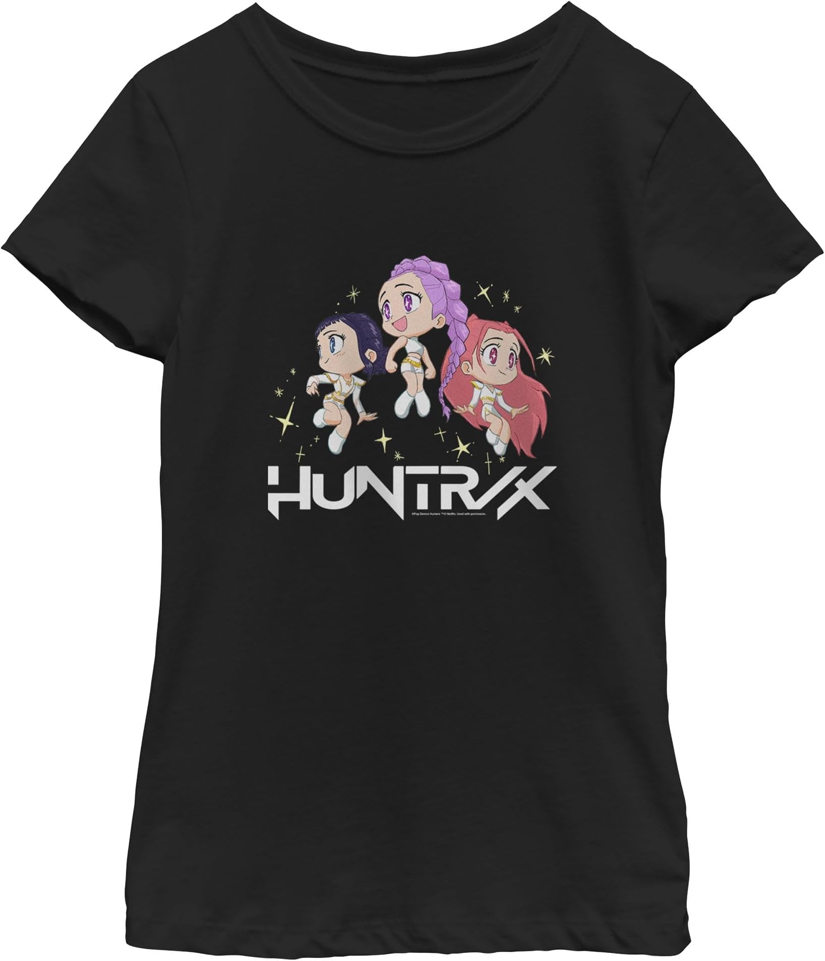 Fifth Sun' Chibi Group Huntrix Girls Short Sleeve Tee Shirt