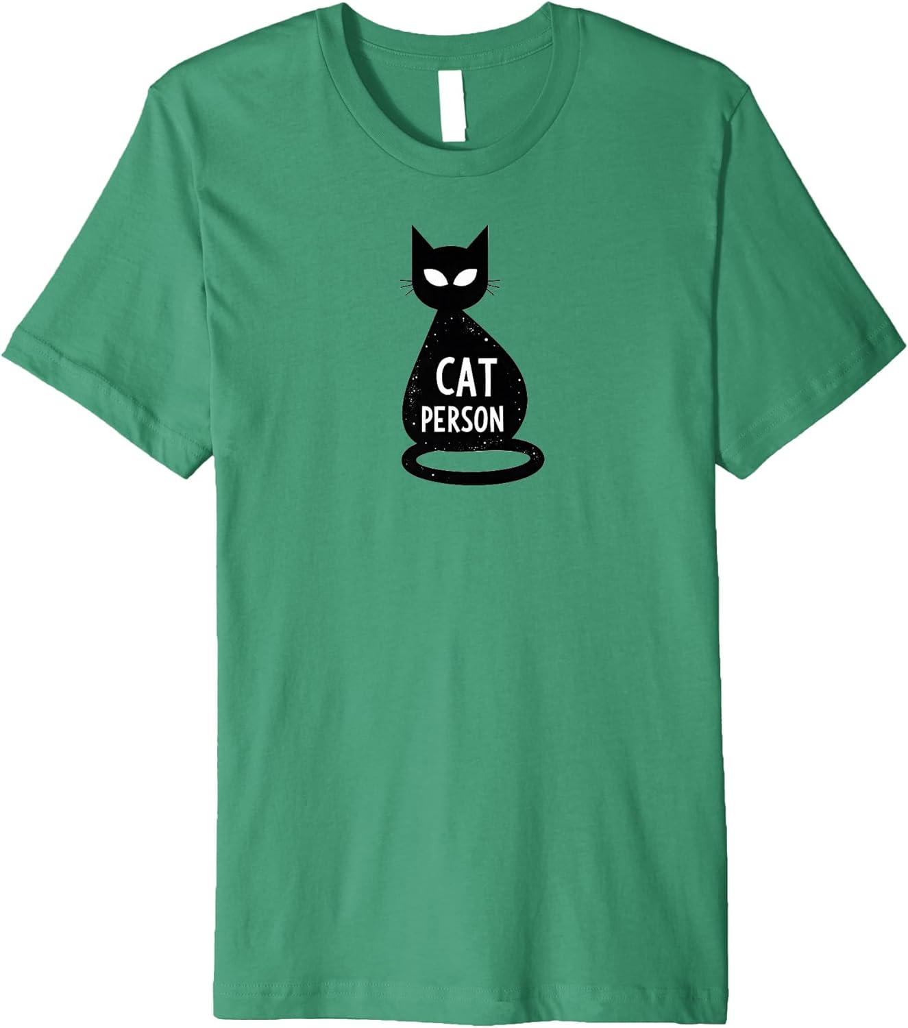 Cat Person Feline Silhouette Art for Pet Lovers Premium T-Shirt