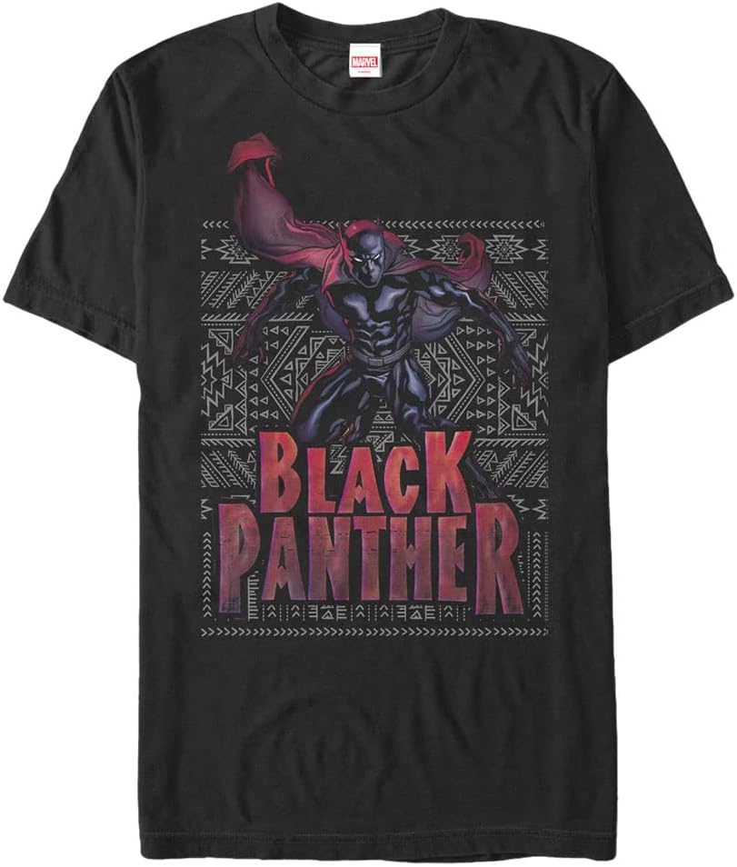 Marvel Big & Tall Classic African Panther Men's Tops Short Sleeve Tee Shirt