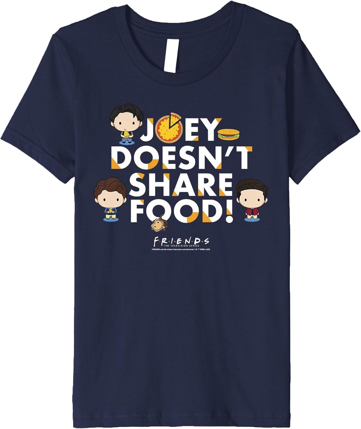 Kids Friends Chibi Joey Doesn't Share Food Premium T-Shirt