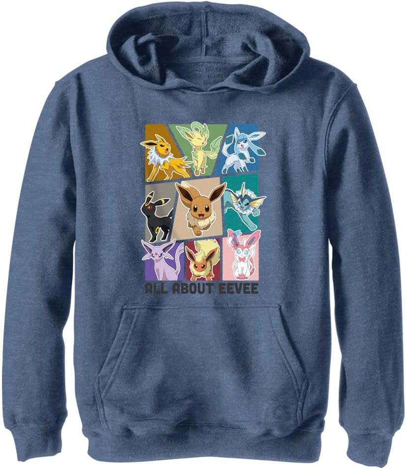 Fifth Sun' Pokemon Eeveelution Youth Pullover Hoodie