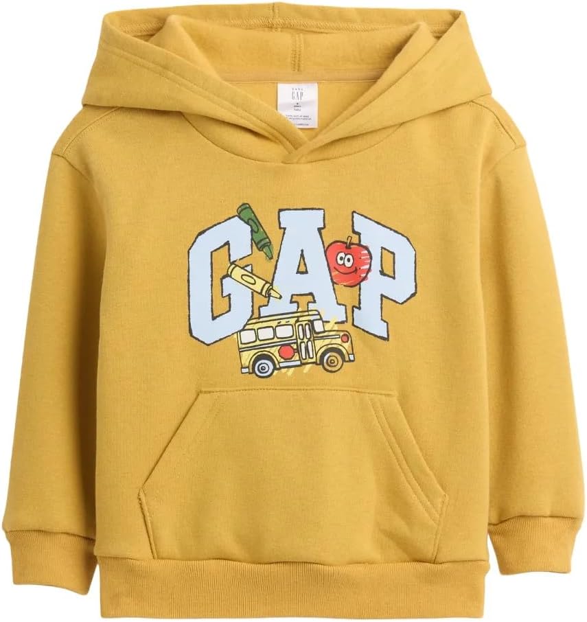 GAP Baby Boy Playtime Favorites Logo Pullover Hoodie Hooded Sweatshirt
