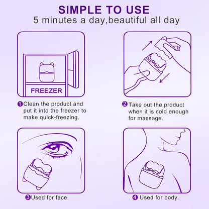 Ice Roller for Face and Eyes, Multi-Functional Facial Skin Care Tools