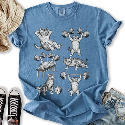 Gymrat Cat T Hoodie Designer Art